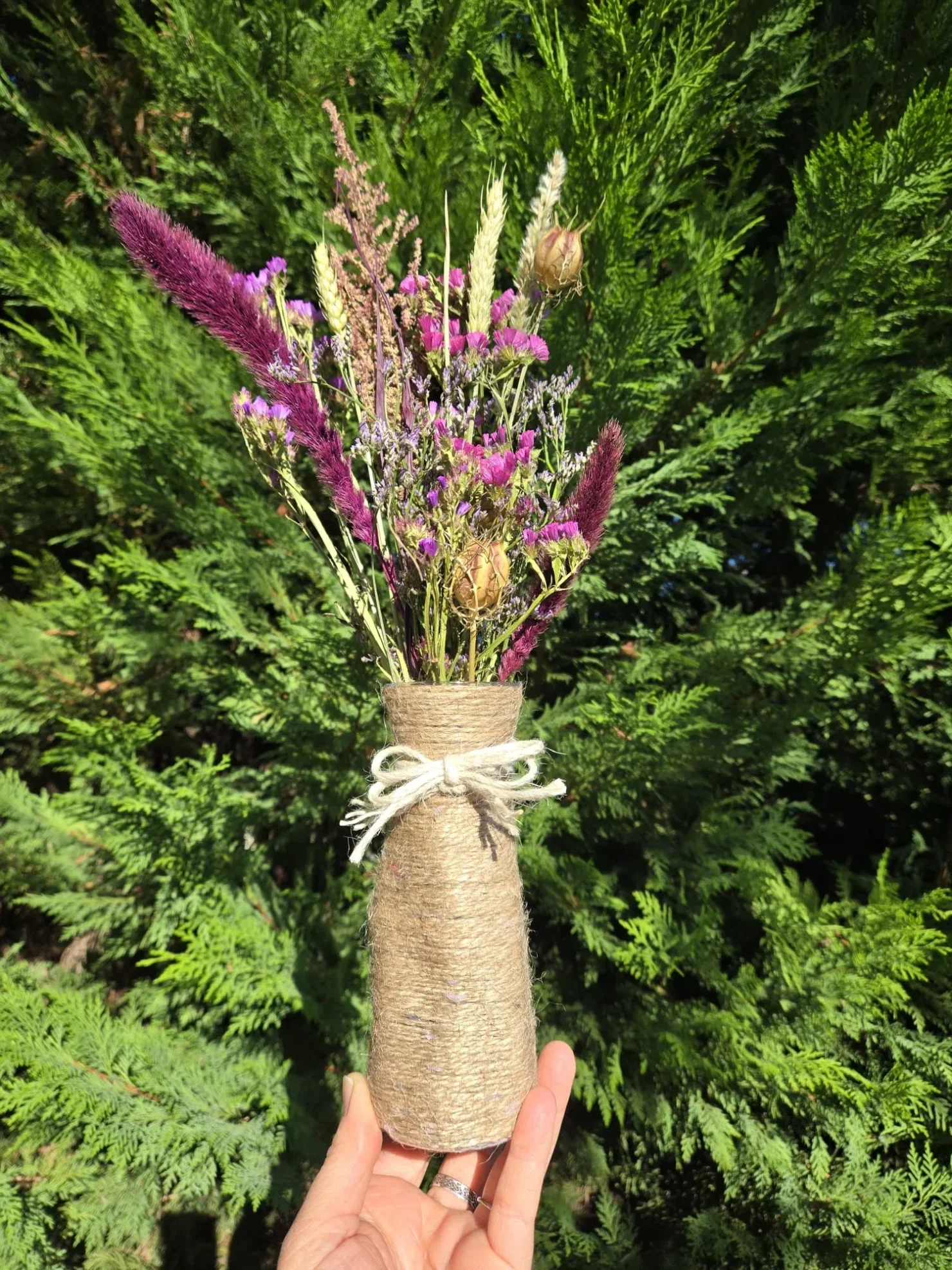 Composition petit vase